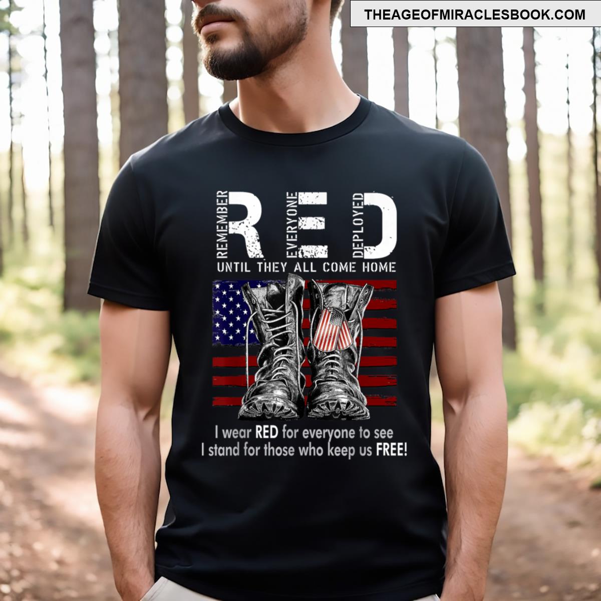 Red Friday Military Remember Everyone Deployed T-shirt