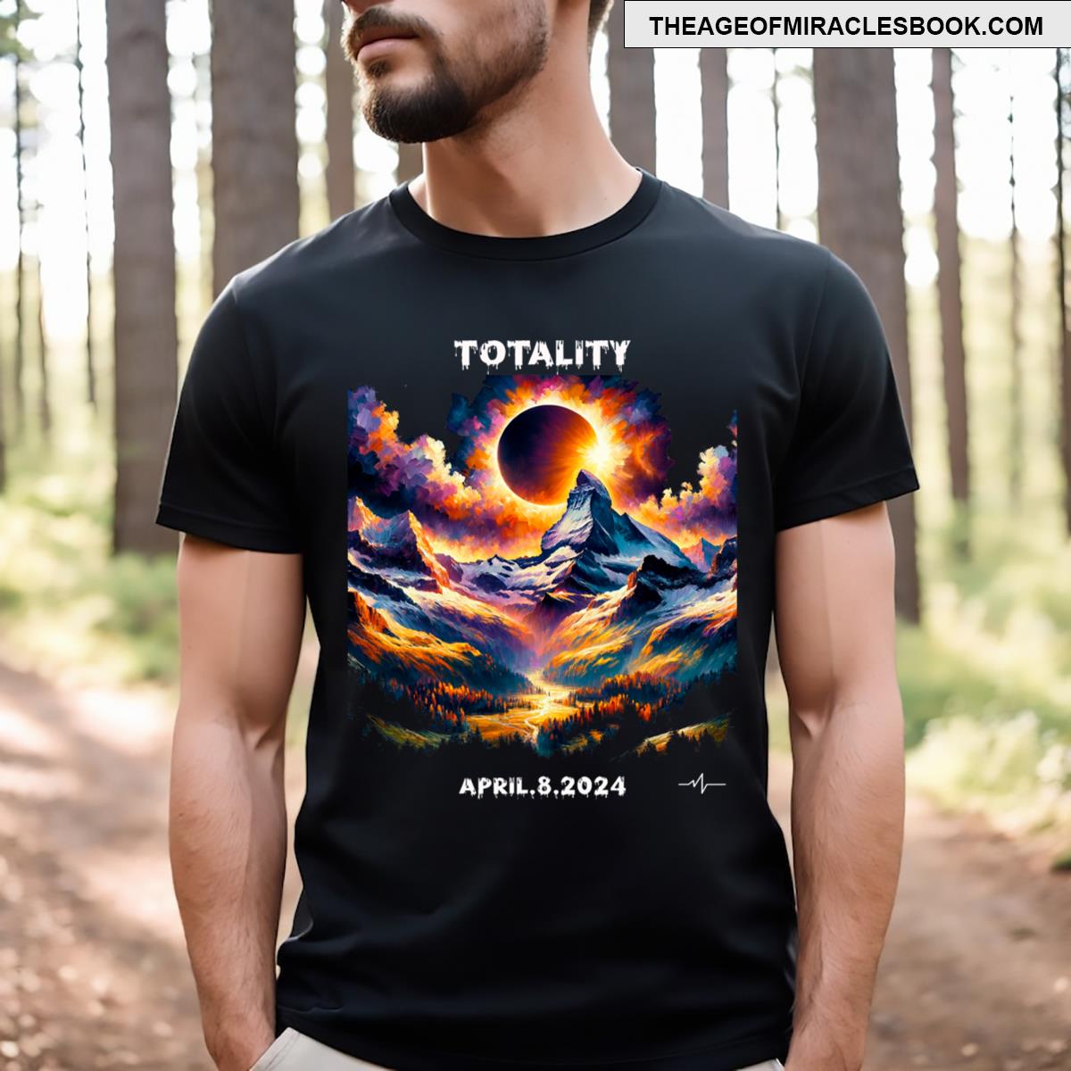 Total Solar Eclipse April 8 2024 Men & Designs T-shirt