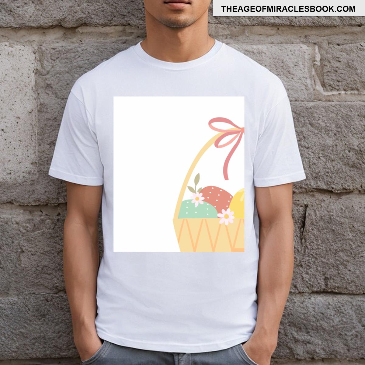 Easter Basket Delight Eggs And Baskets Pattern T-shirt