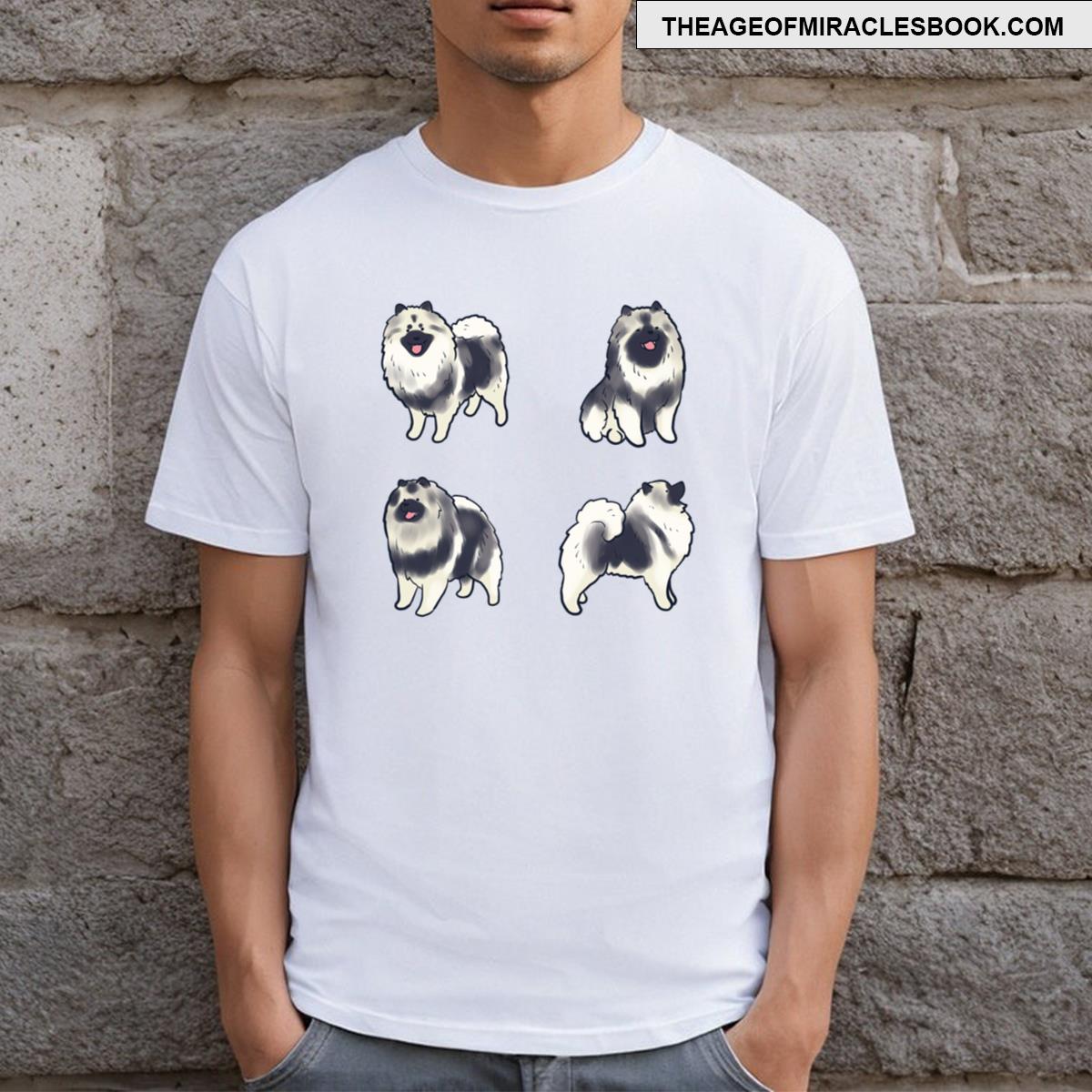 Keeshond Dog Pack T-shirt