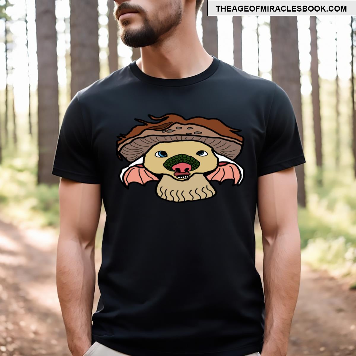 Pangolin Mushroom Bat T-shirt