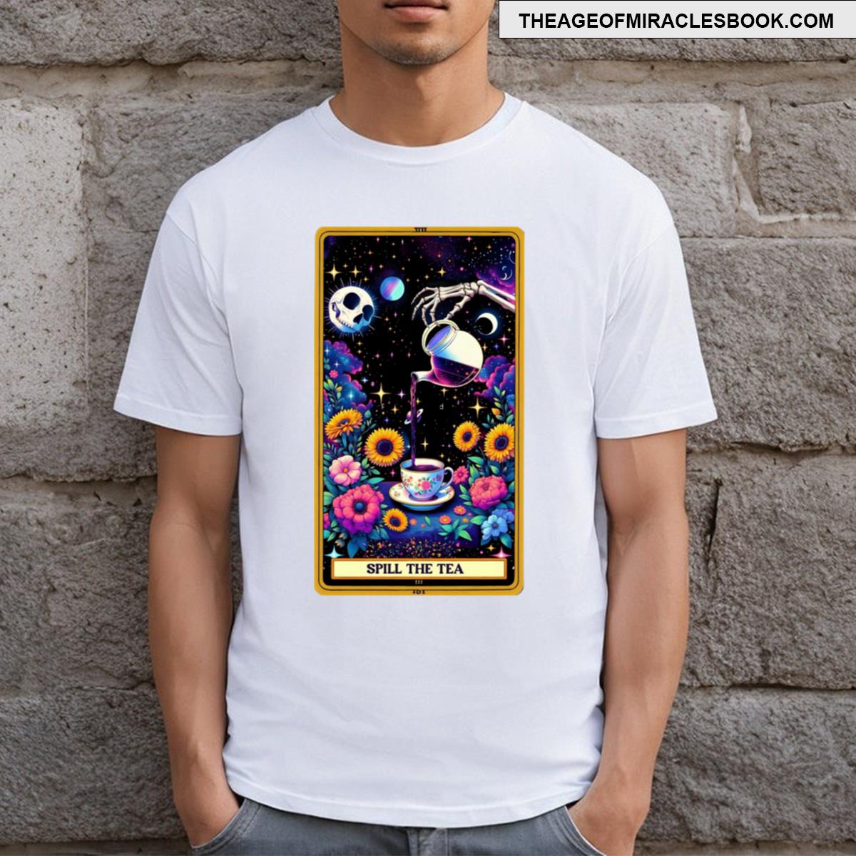 Spill The Tea Tarot Card Decor T-shirt