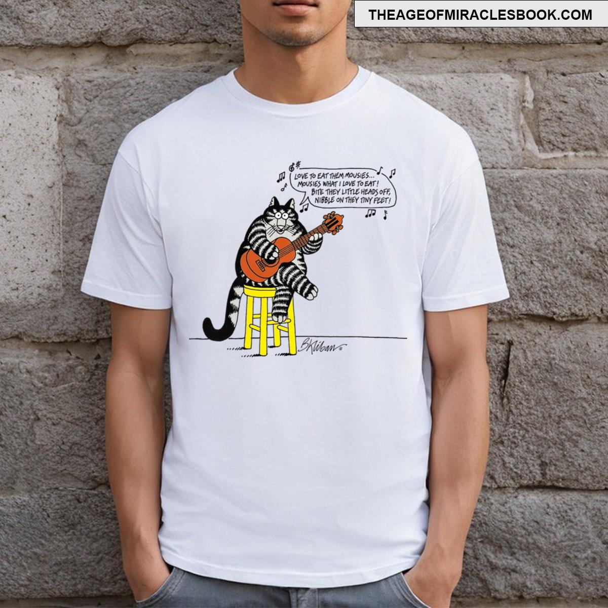B Kliban Cat Guitar Essential T-shirt