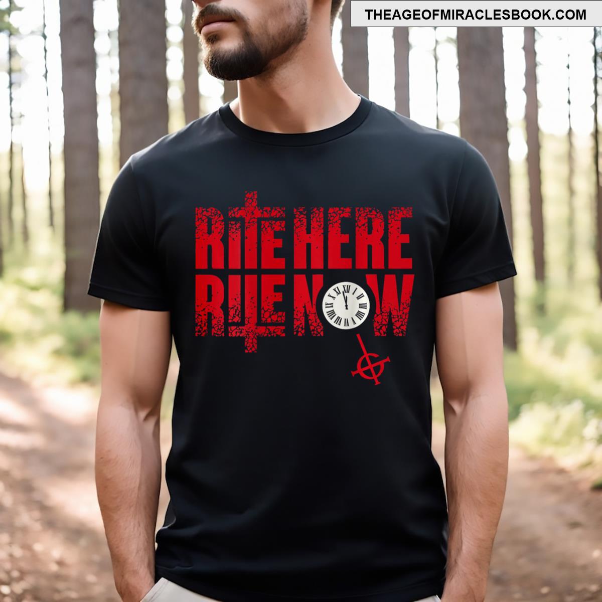 Ghost – Rite Here Rite Now Title Back And Front T-shirt