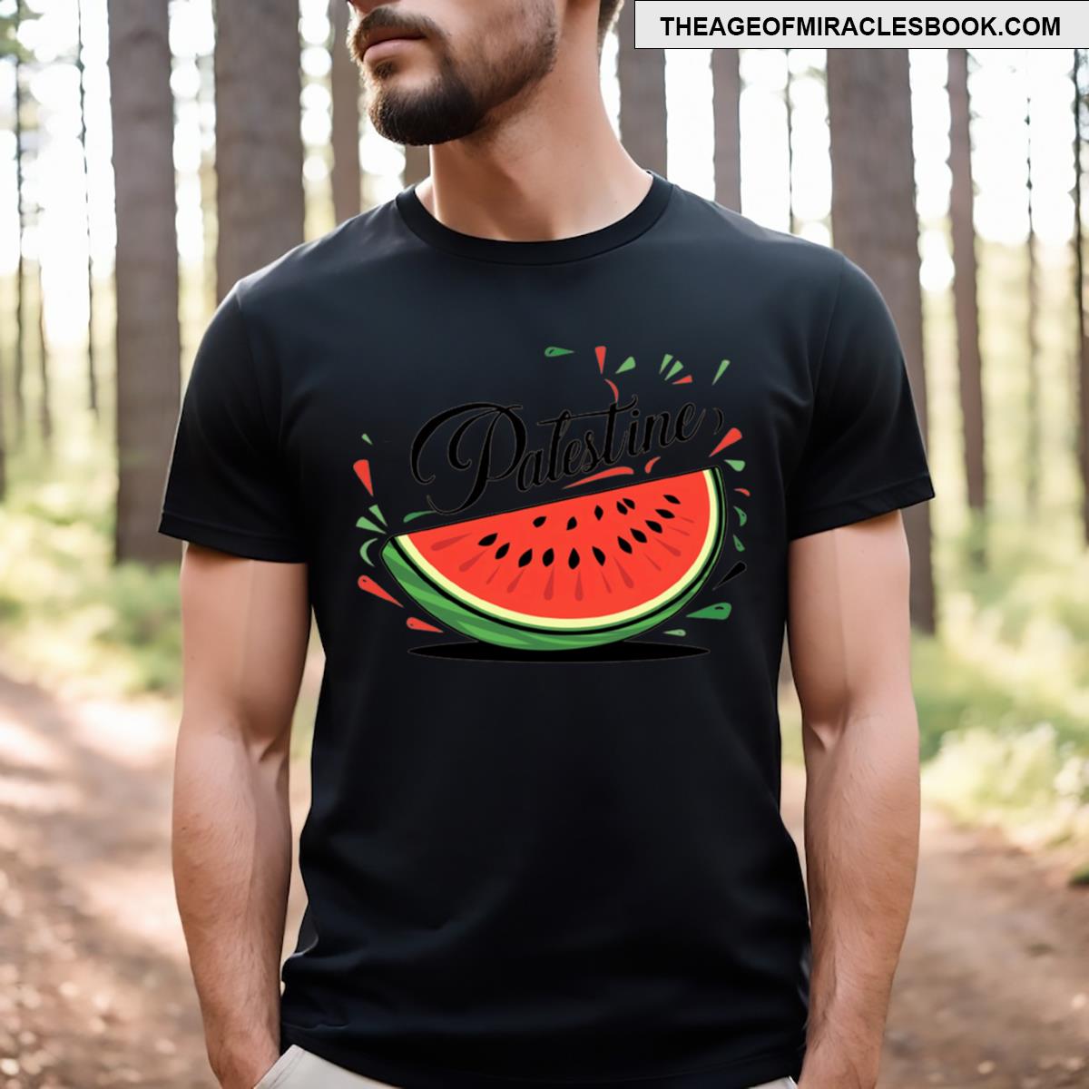 Palestine Watermelon Slogan T-shirt