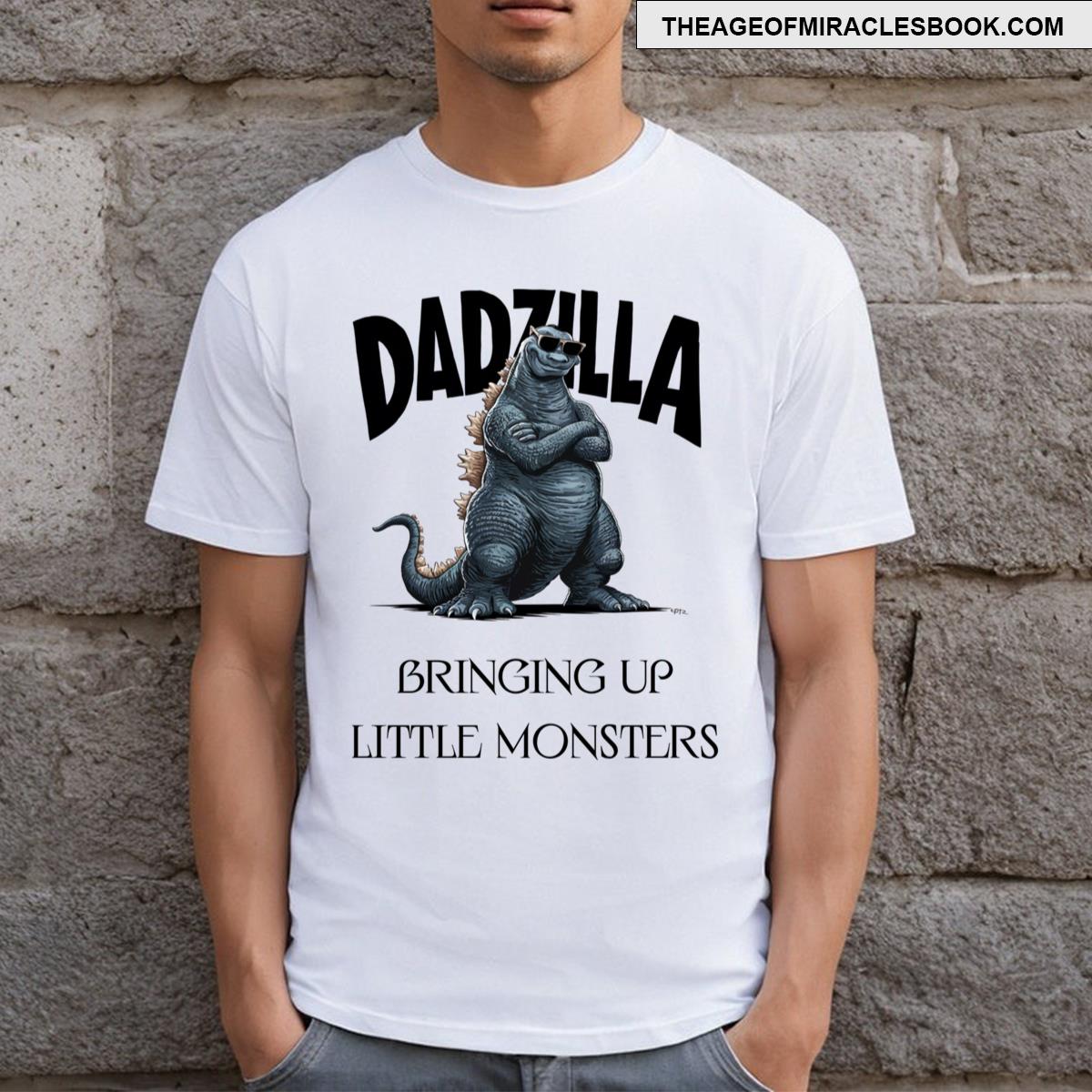Dadzilla Fathers Day Funny Dad T-shirt