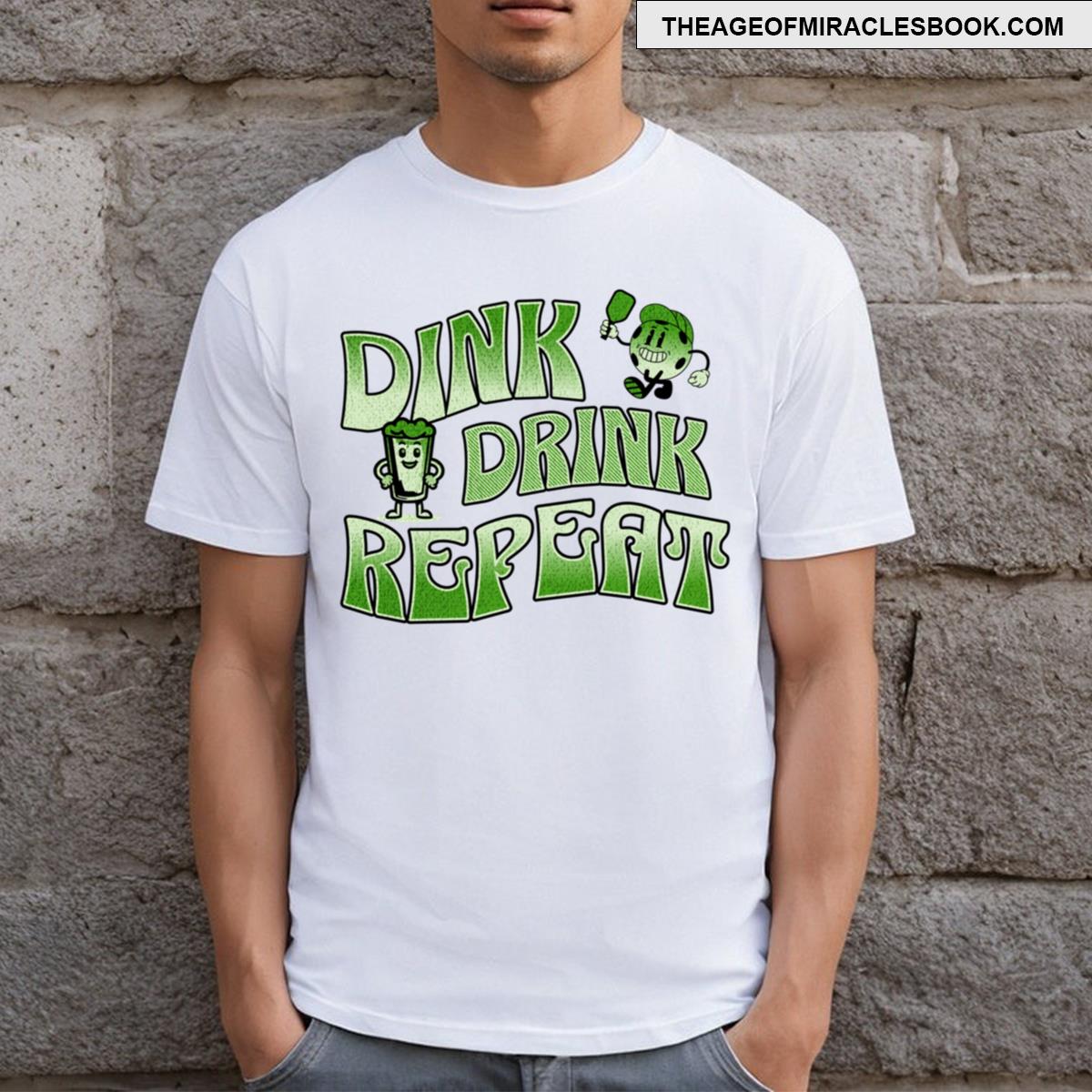 Dink Drink Repeat Pickleball T-shirt