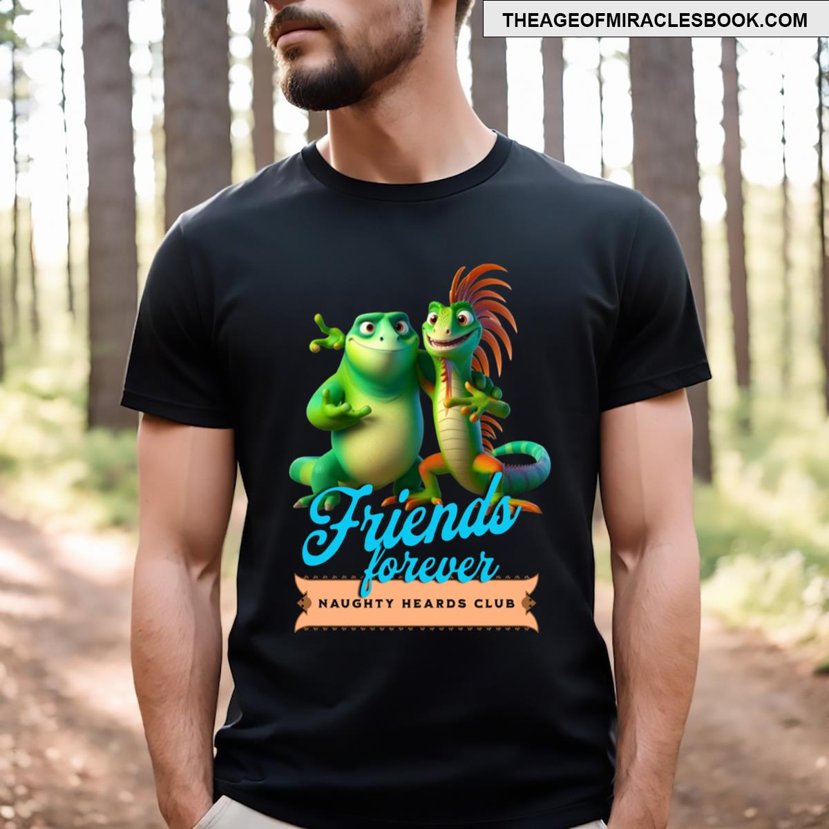 Friends Forever Two Friendly Iguanas T-shirt