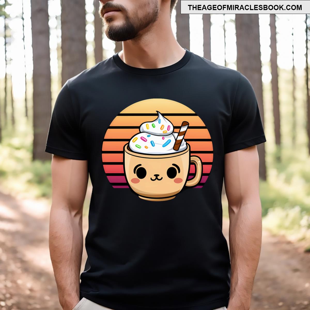 Retro Cold Coffee Kawaii Style T-shirt