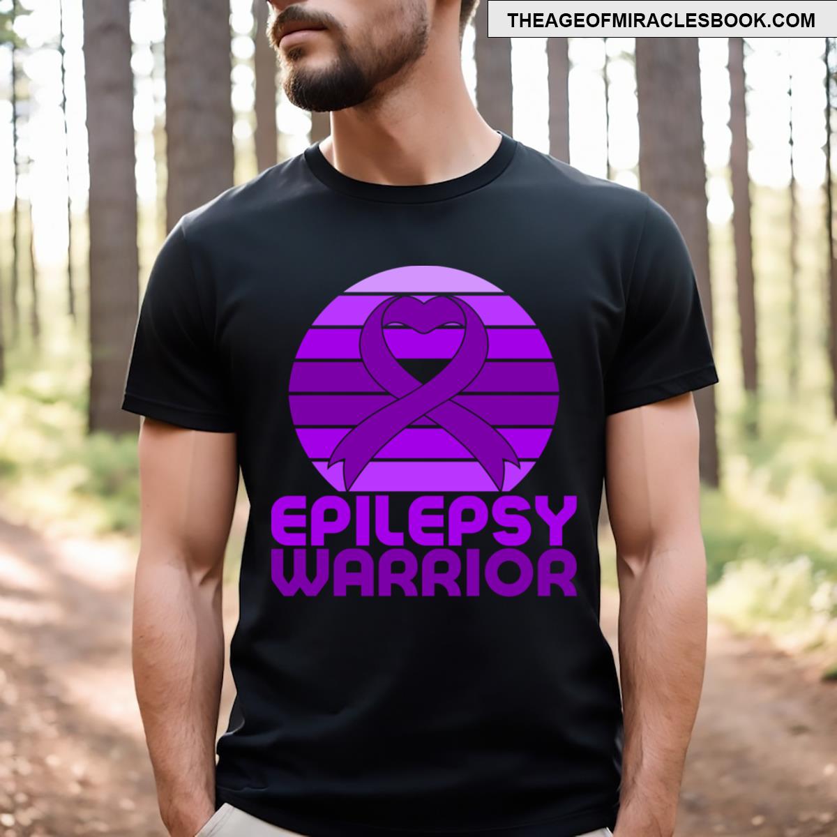 Retro Epilepsy Awareness Epilepsy Warrior T-shirt