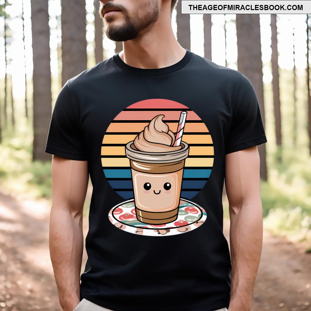 Retro Kawaii Cold Coffee T-shirt