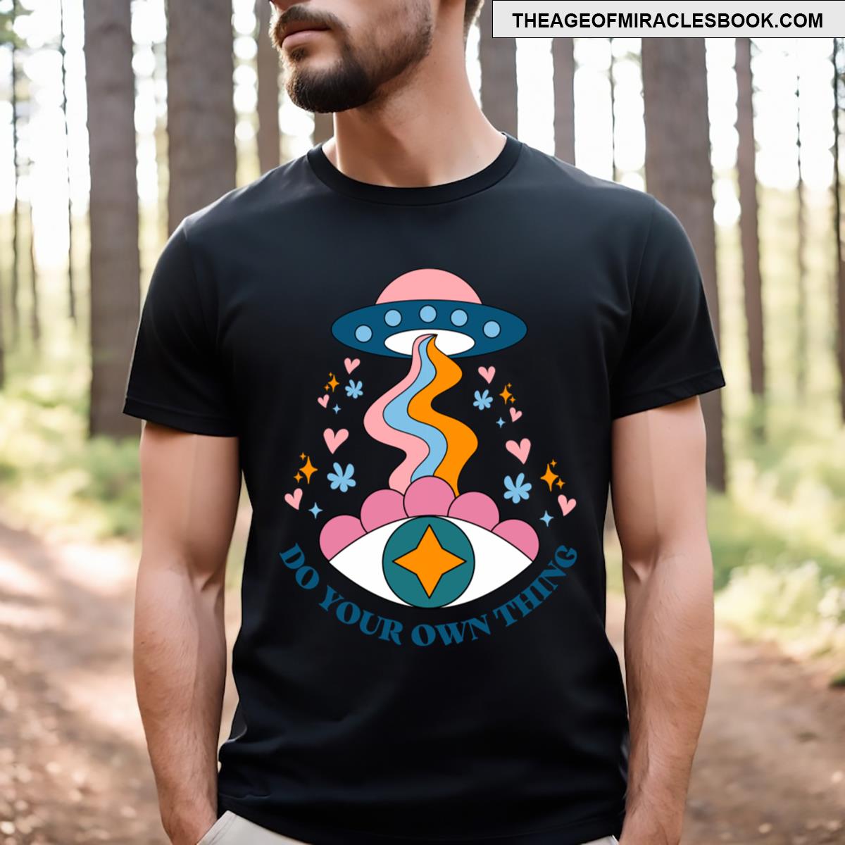 Ufo Psychedelic Aliens T-shirt