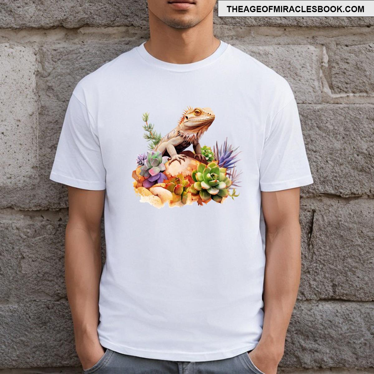 Watercolor Bearded Dragon T-shirt