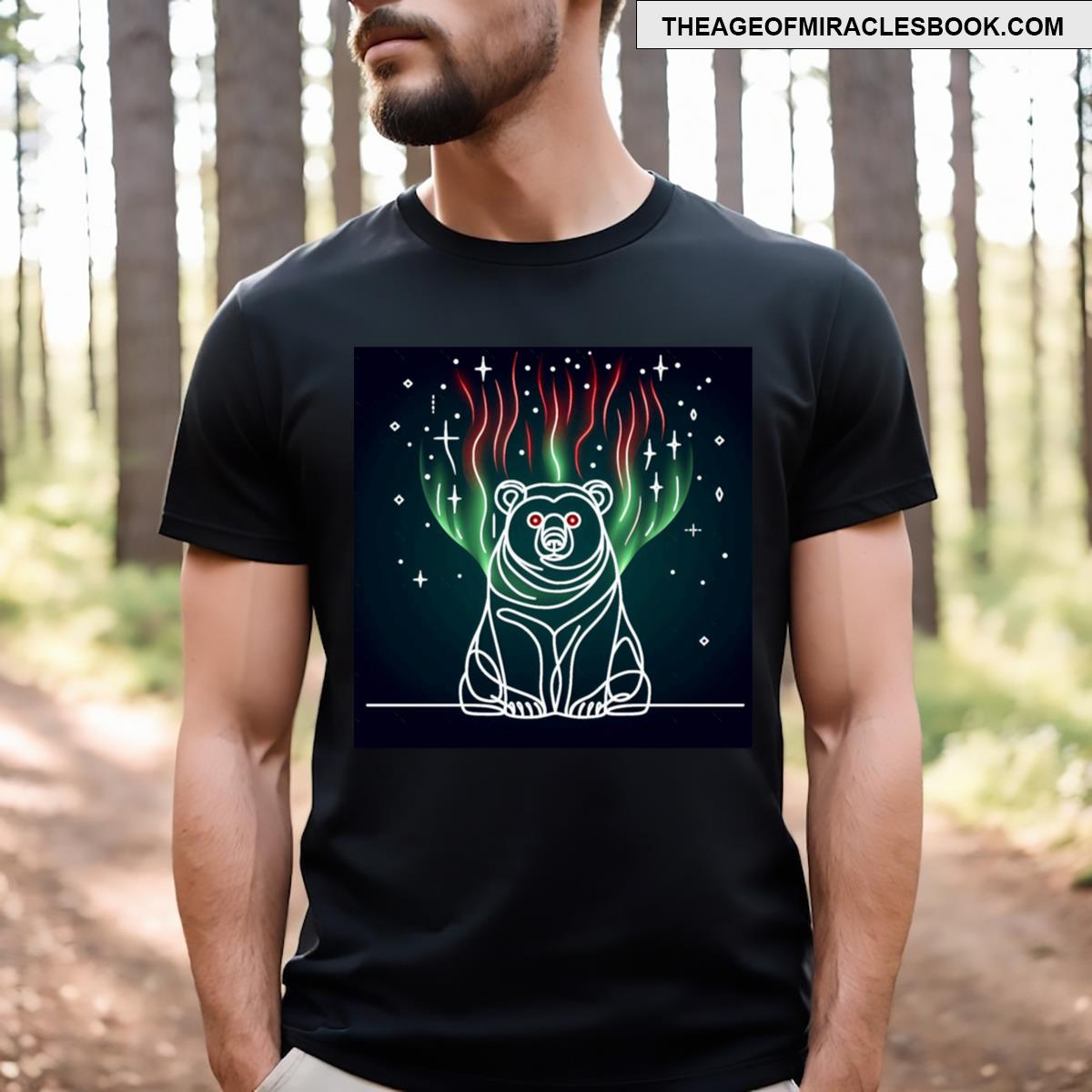 Northern Lights Bear From Egyape Artists Active T-shirt