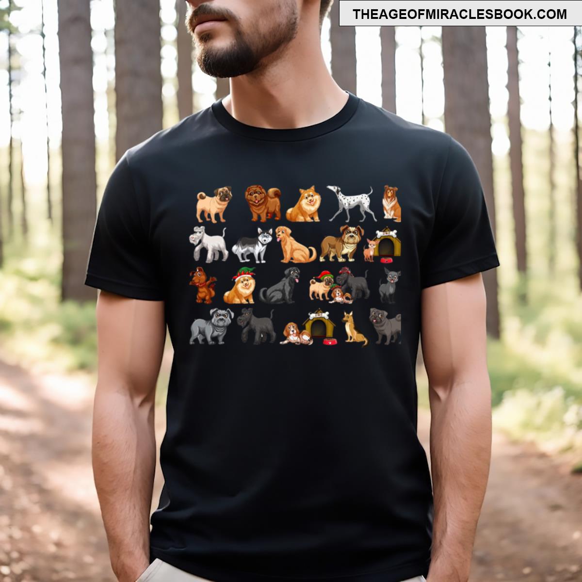 Pack Dogs Stickers T-shirt