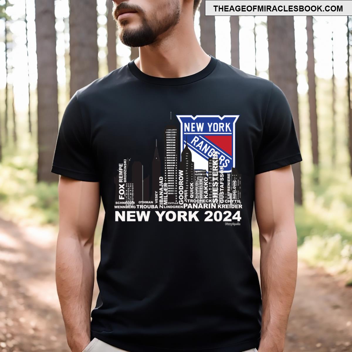 Rangers Nyc V2 Front And Back T-shirt