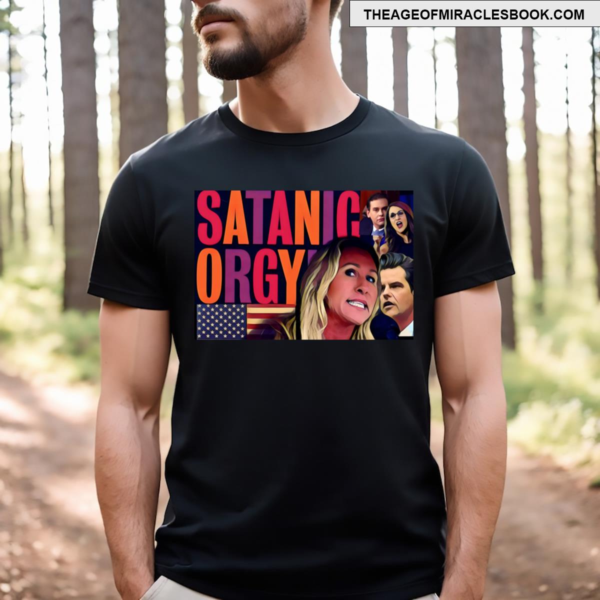 Satanic Orgy Scoop T-shirt