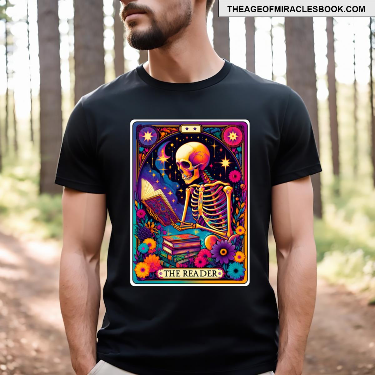 The Reader Funny Tarot Card T-shirt