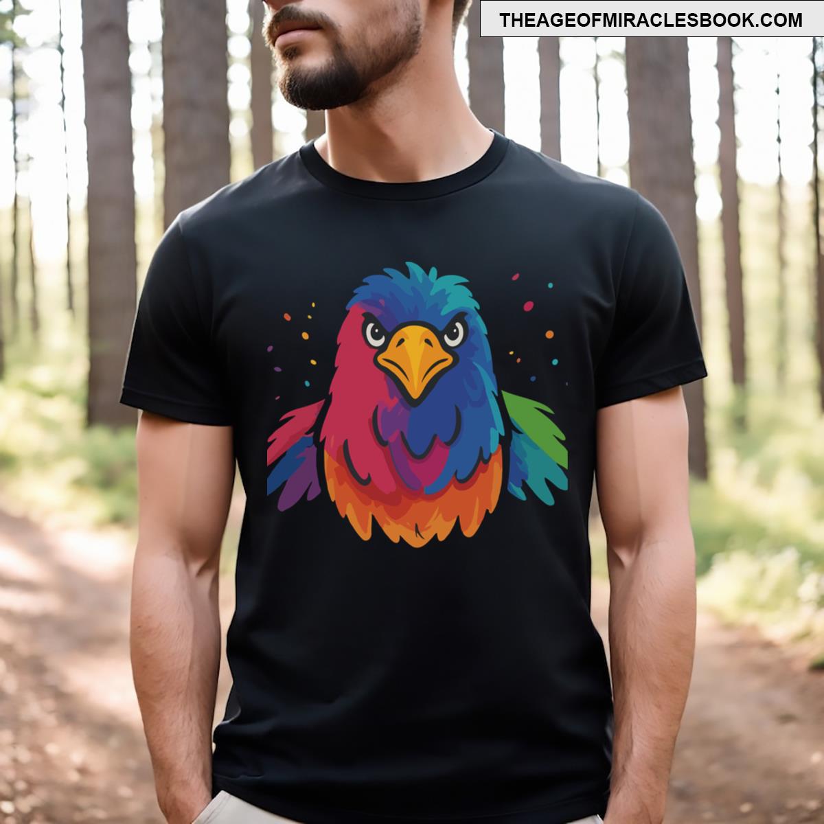 Colorful Eagle Logo T-shirt