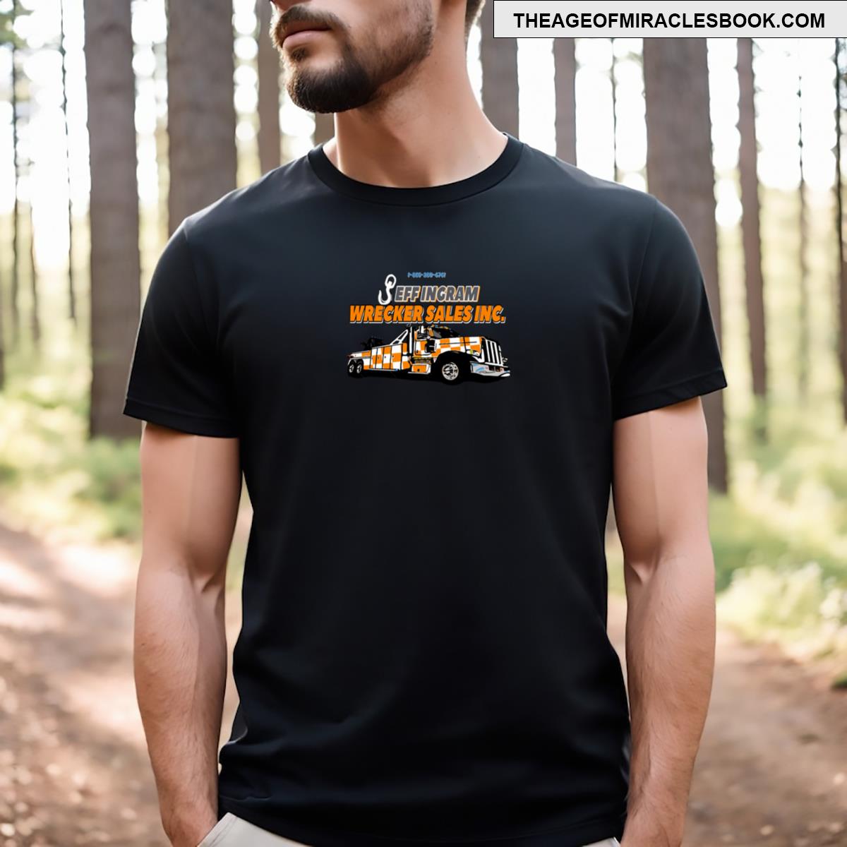 Ingram Work Logo Orange Checker T-shirt