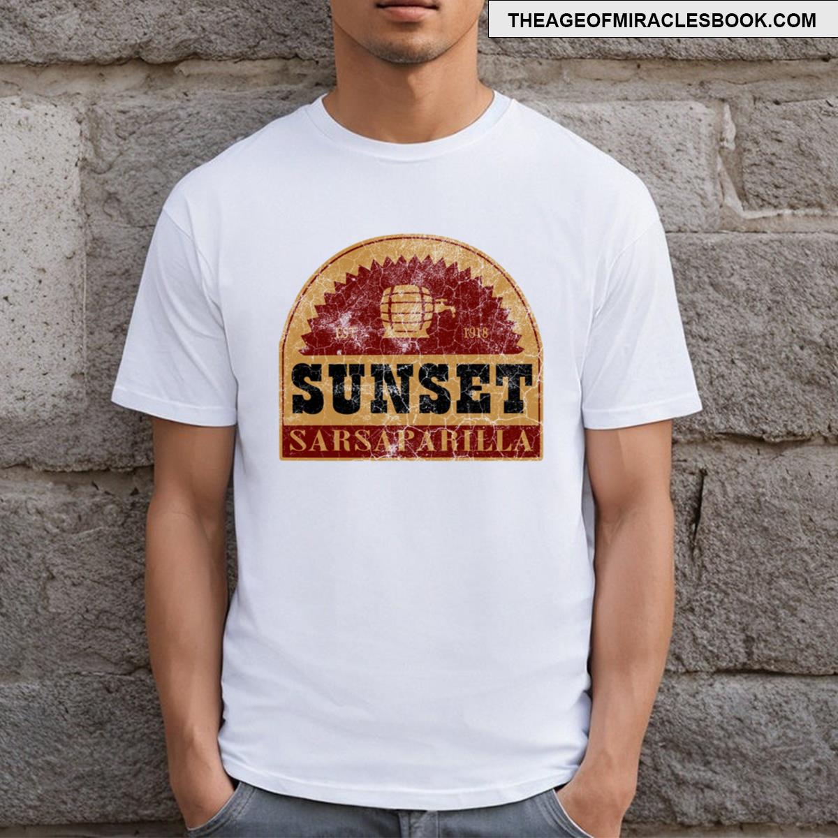 Sunset Sarsaparilla Distressed Logo T-shirt