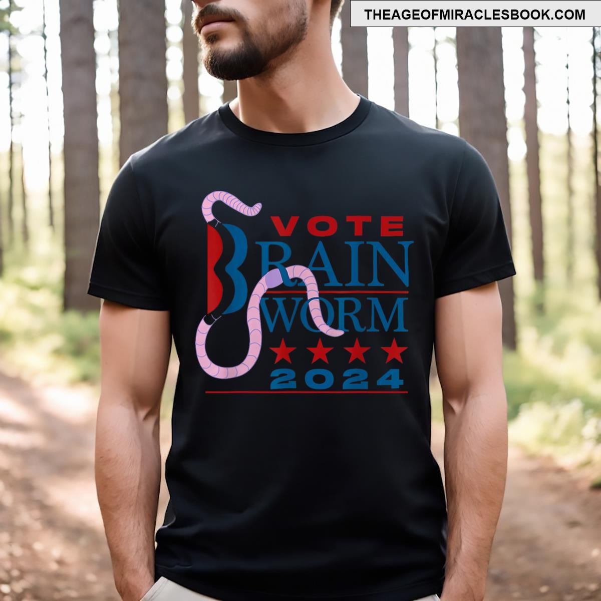 Vote Brain Worm 2024 T-shirt