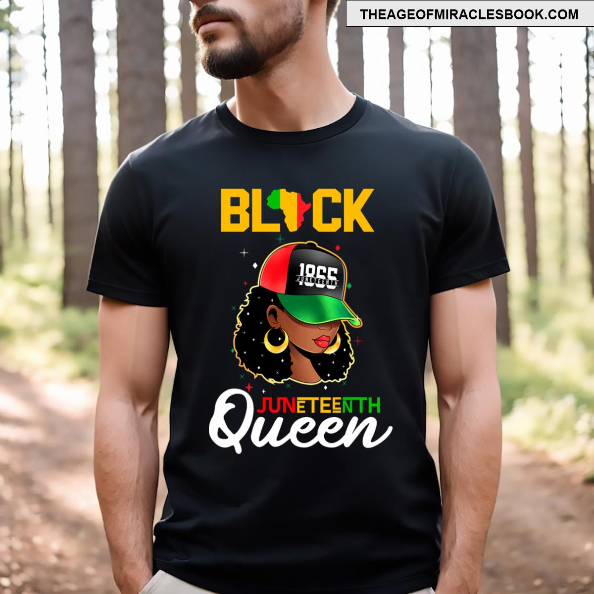 1865 Juneteenth Black Queen T-shirt