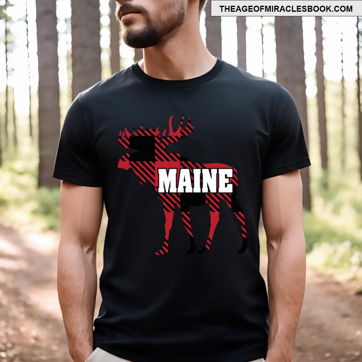 Buffalo Plaid Moose T-shirt
