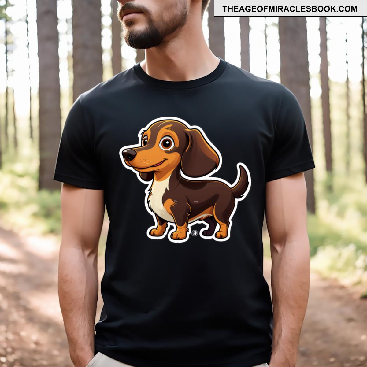 Cartoon Dachshund T-shirt