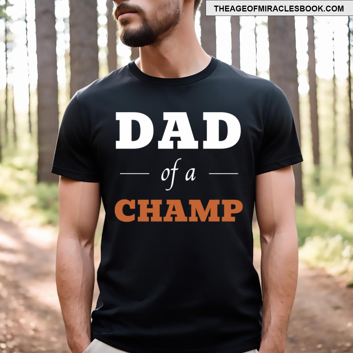 Dad Of A Champ Dark Version T-shirt