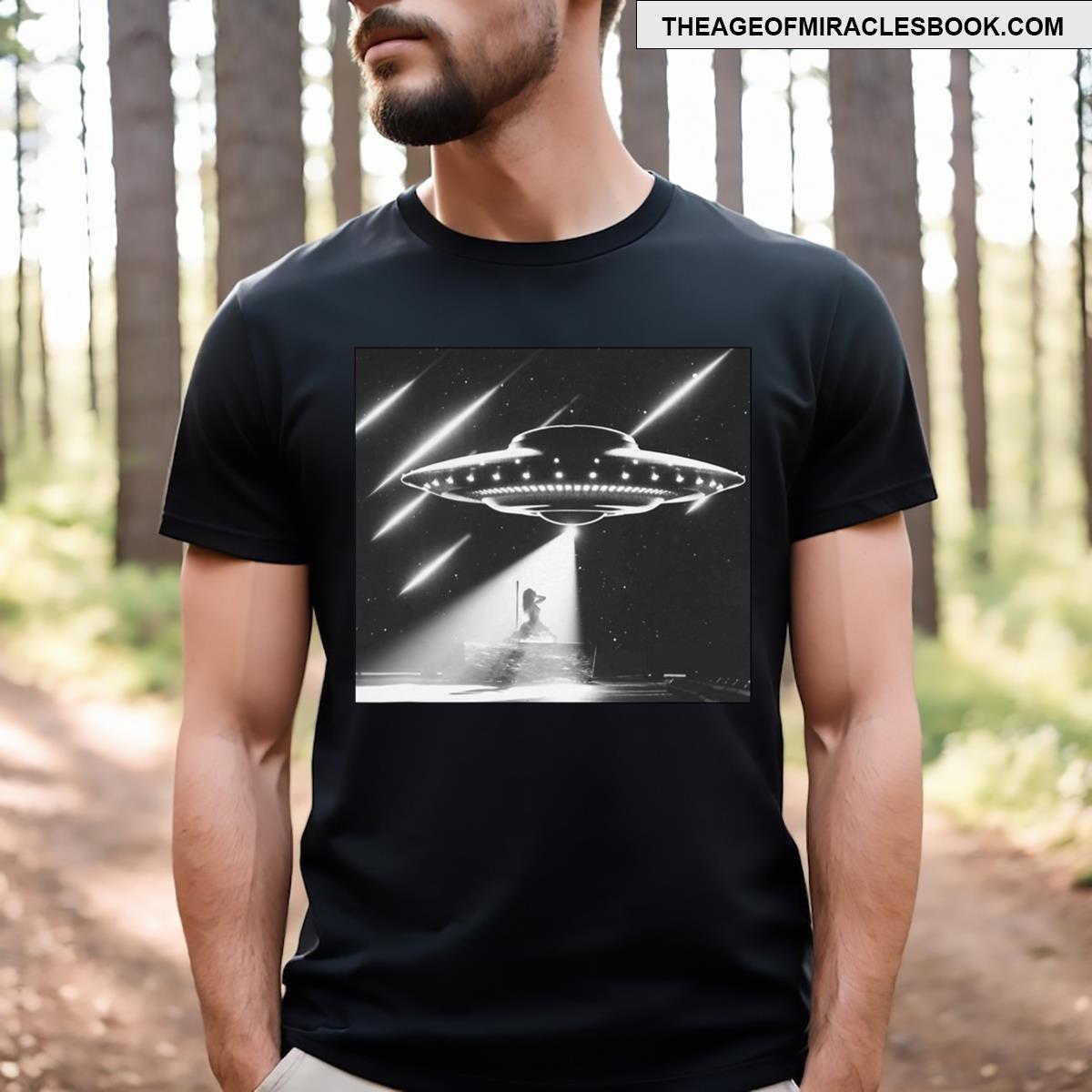Down Ufo Bad Alien Funny T-shirt