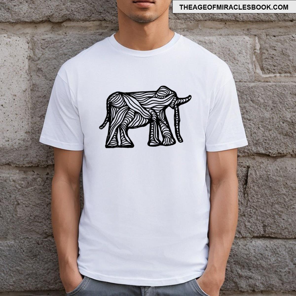 Elephant Organic Lineart T-shirt
