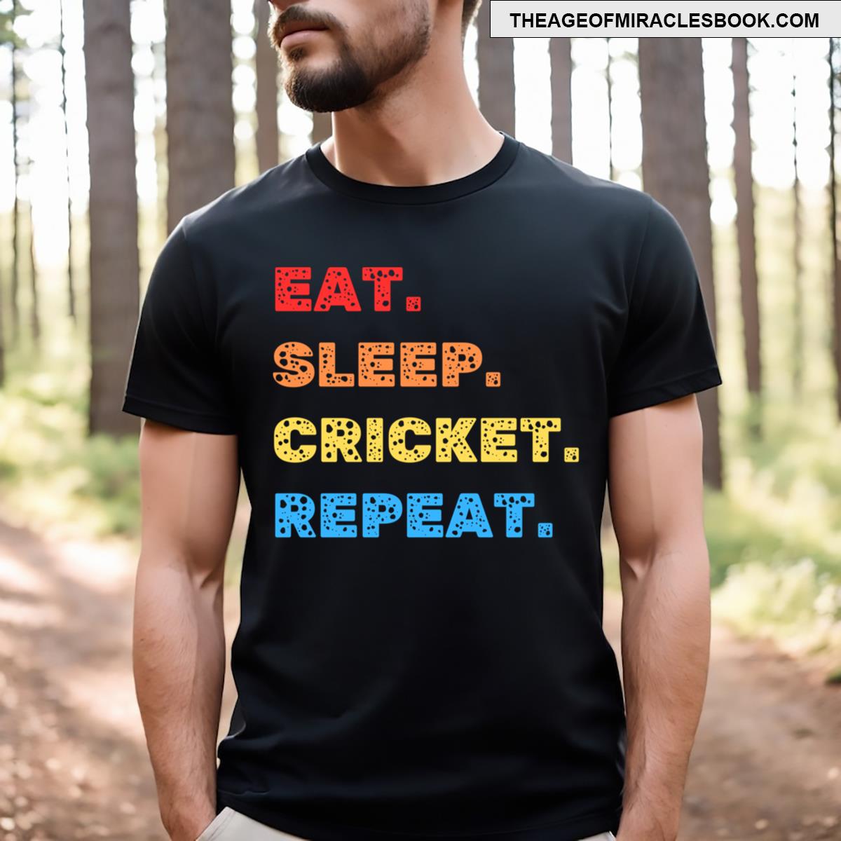 Eat Sleep Cricket Repeat T-shirt