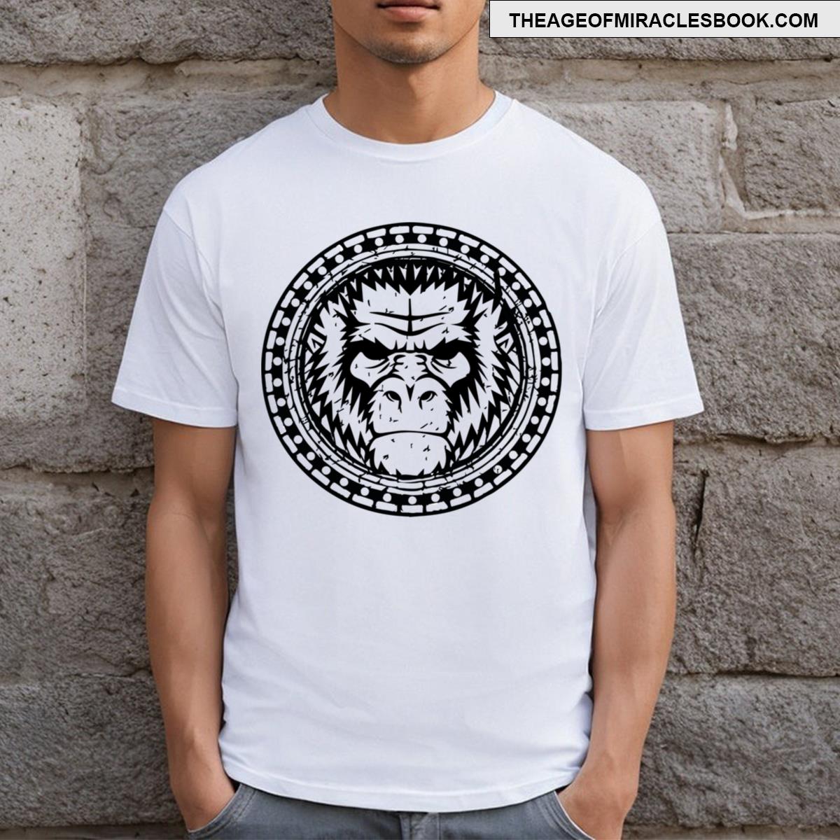 Gorilla Black And White Logo T-shirt