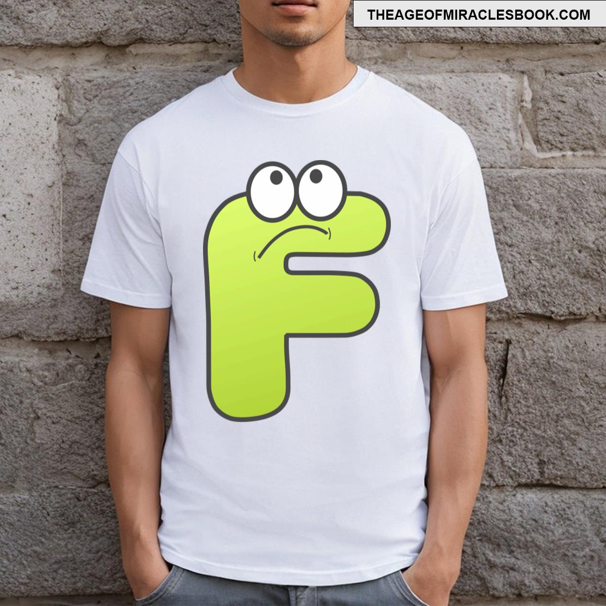 Letter F Green T-shirt