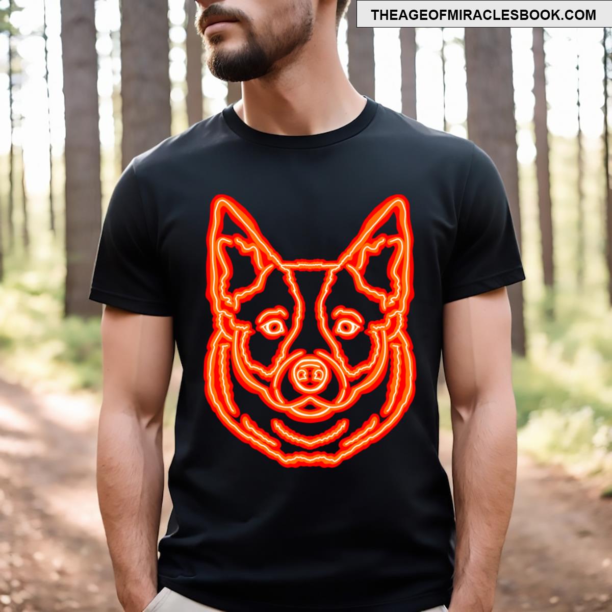 Neon Australian Cattle Dog T-shirt