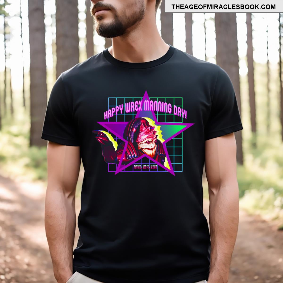 Wrex Manning Day Mass Effect Mashup T-shirt