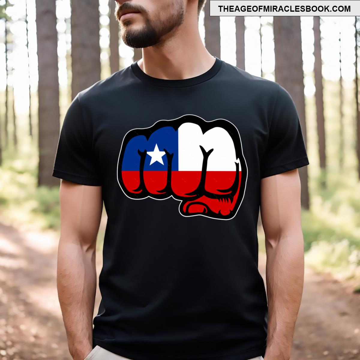 Chile Flag Fist T-shirt