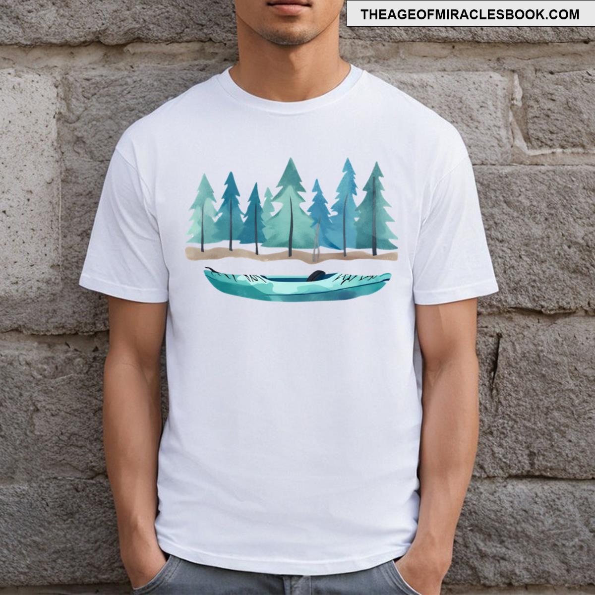 Kayak In A Pine Forest T-shirt