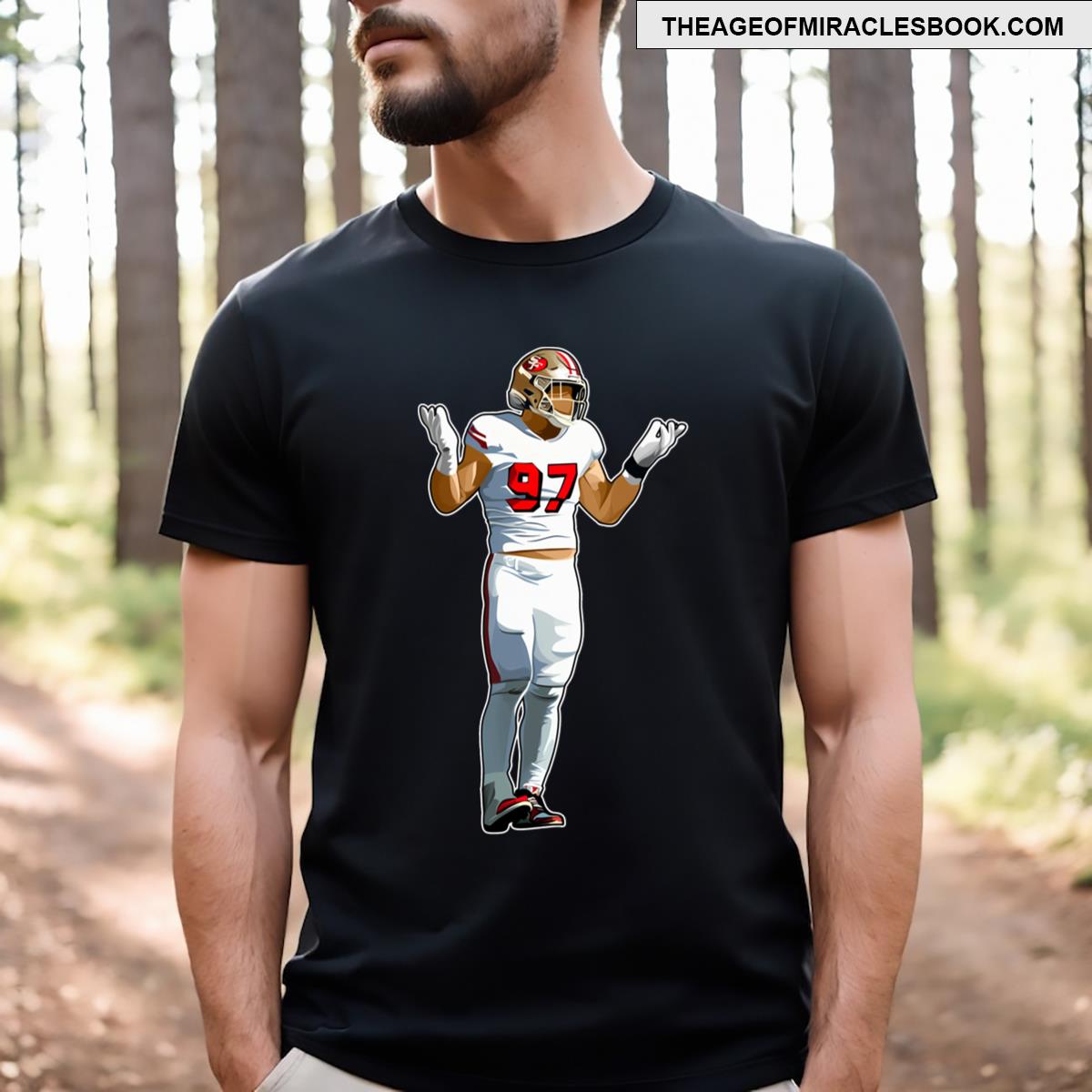 Nick Bosa Celebrates Essential T-shirt