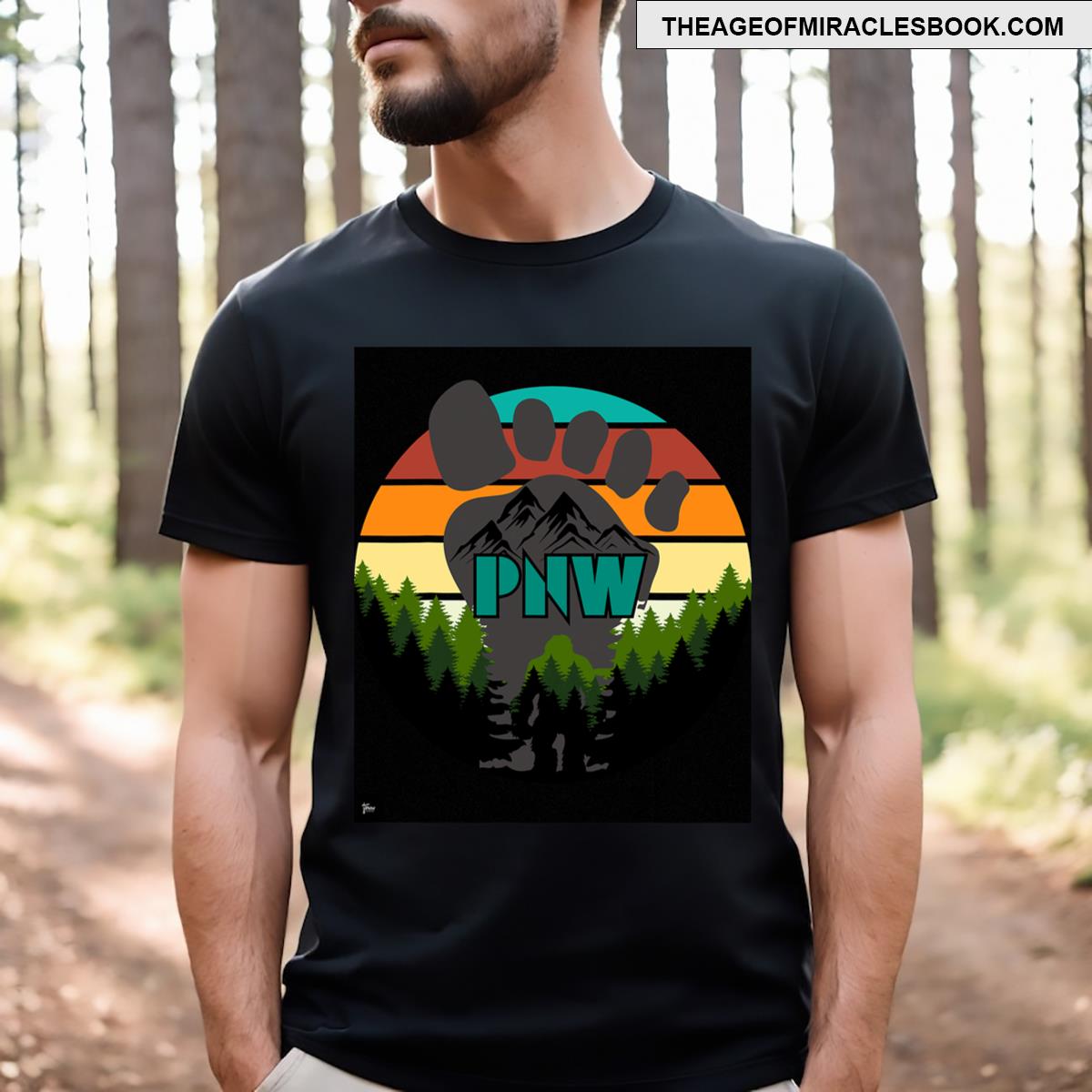 Retro Sasquatch Bigfoot T-shirt