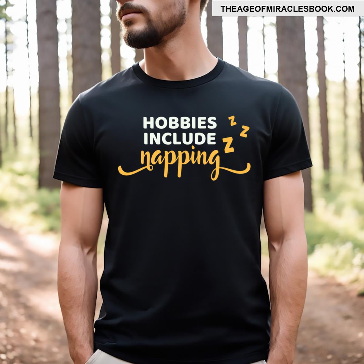 Hobbies Include Napping Scoop T-shirt