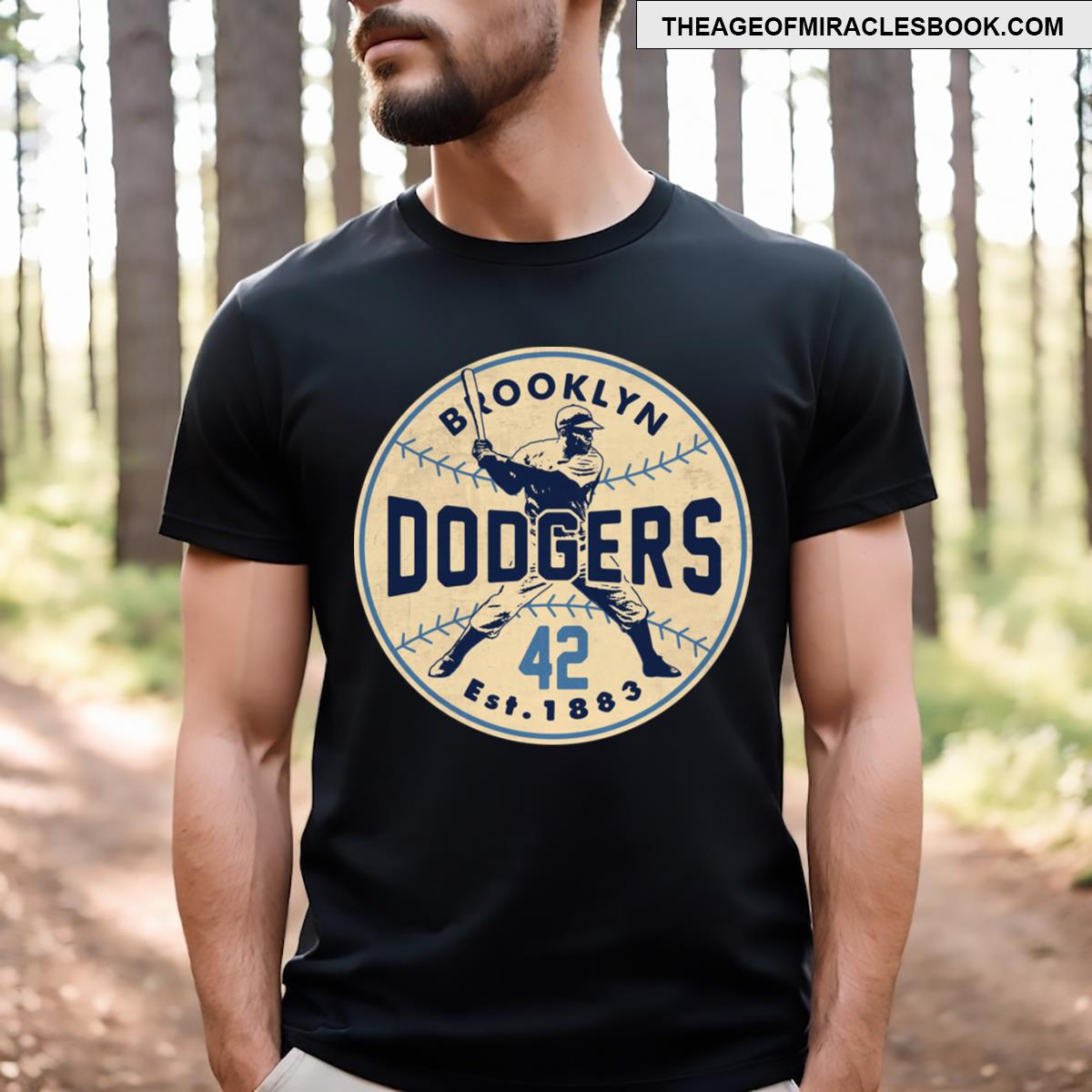 Jackie Robinson Dodgers By Buck Tee T-shirt