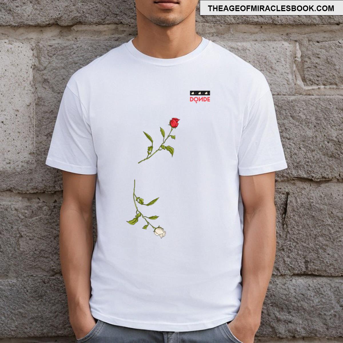 Paul Thin Where Red And White Rose T-shirt
