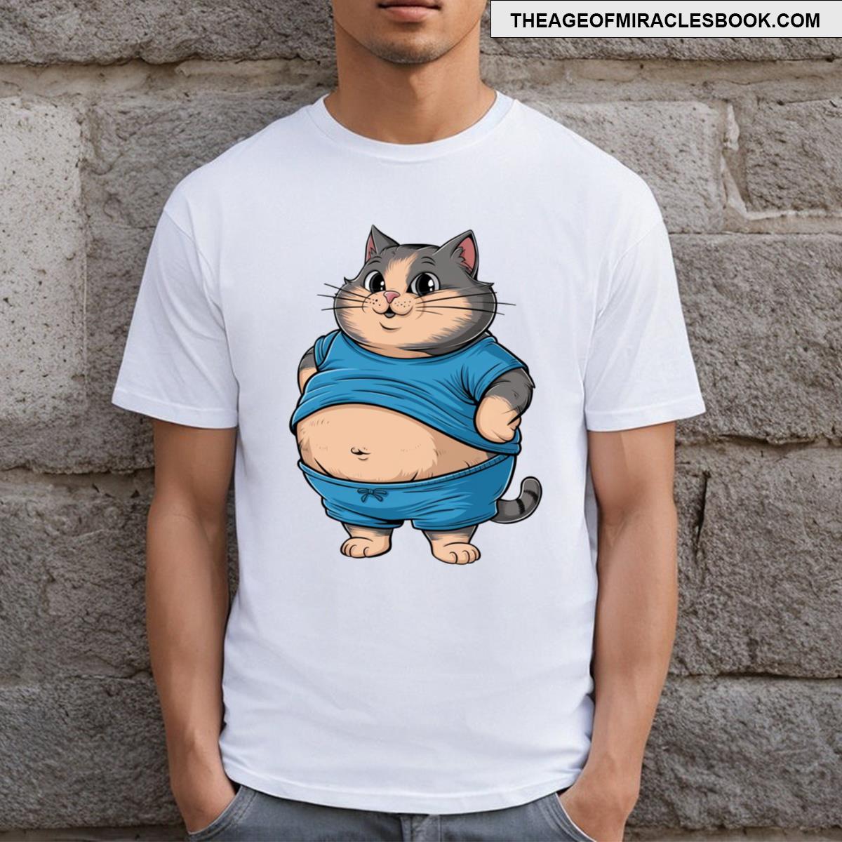 Funny Fat Cat T-shirt