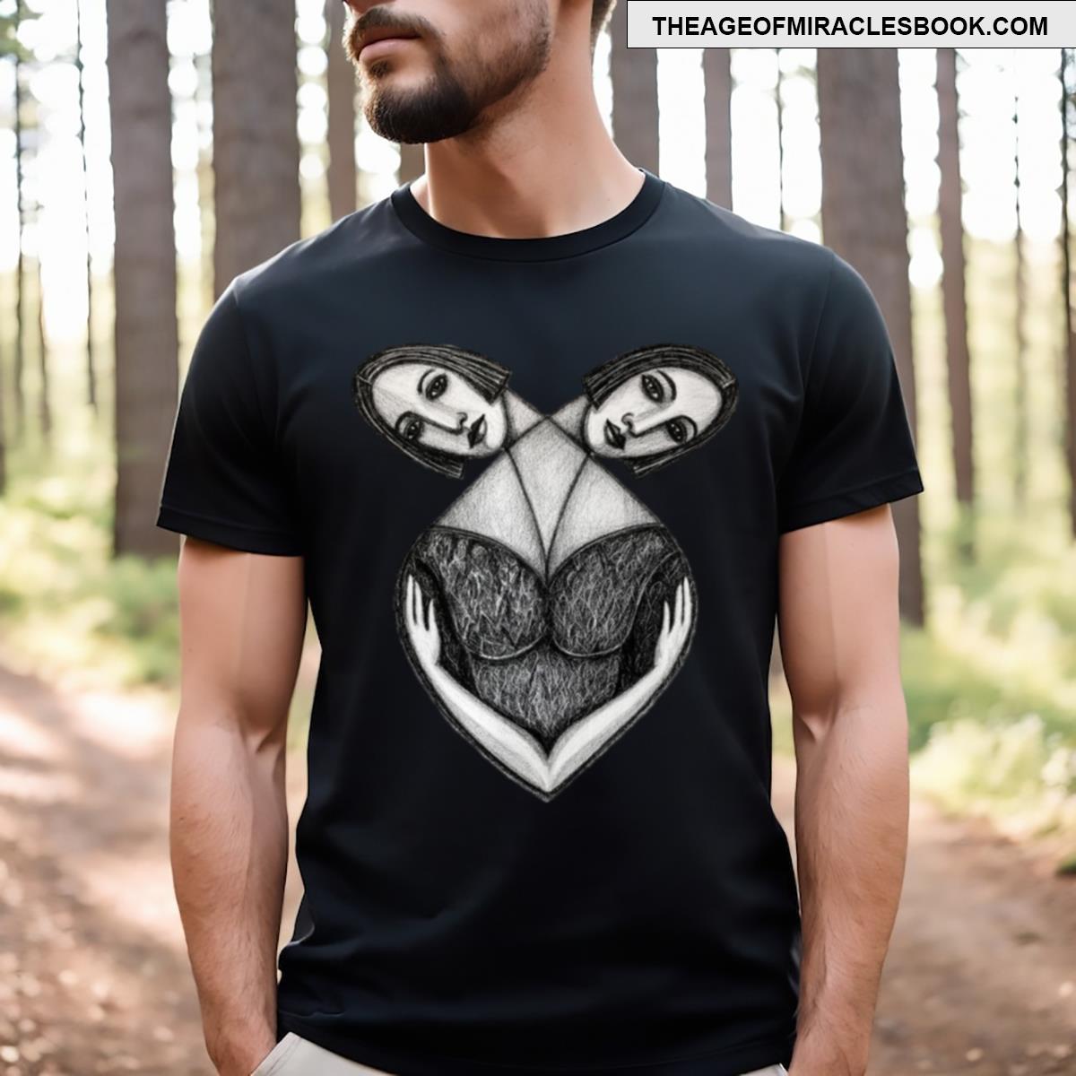 Ghostly Twin Face 3 T-shirt