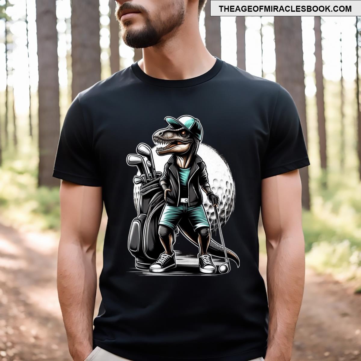Professional Dino Golf Player T-shirt