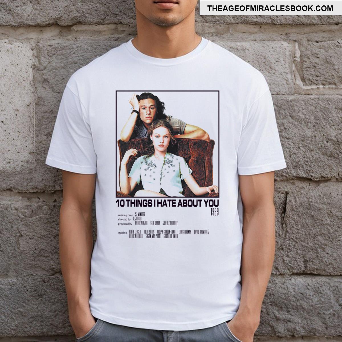 Rare Poster 10 Things I Hate About You T-shirt