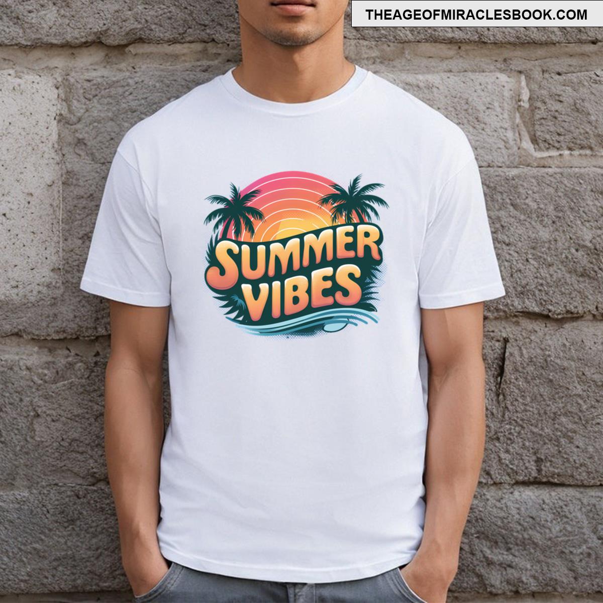 Summer Vibes Retro Sunset T-shirt