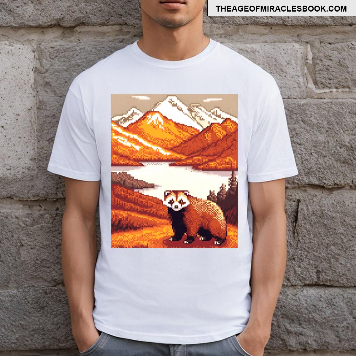 Badger Pixel Art T-shirt
